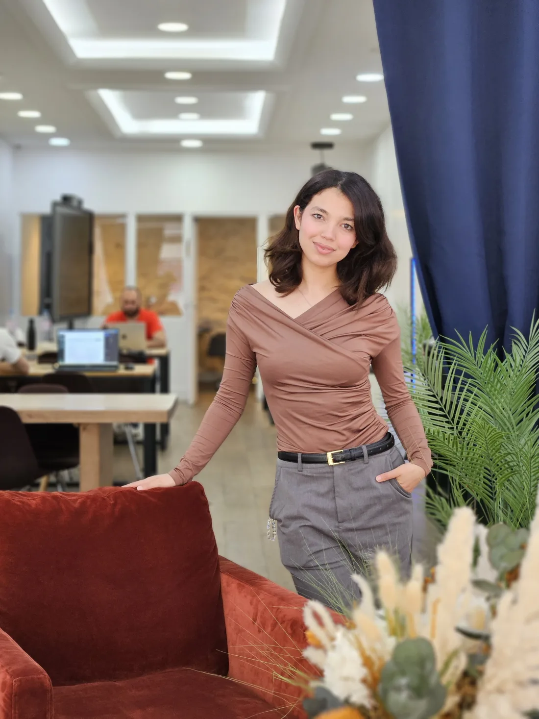 La fondatrice de Fresh Start Nettoyage dans ses locaux